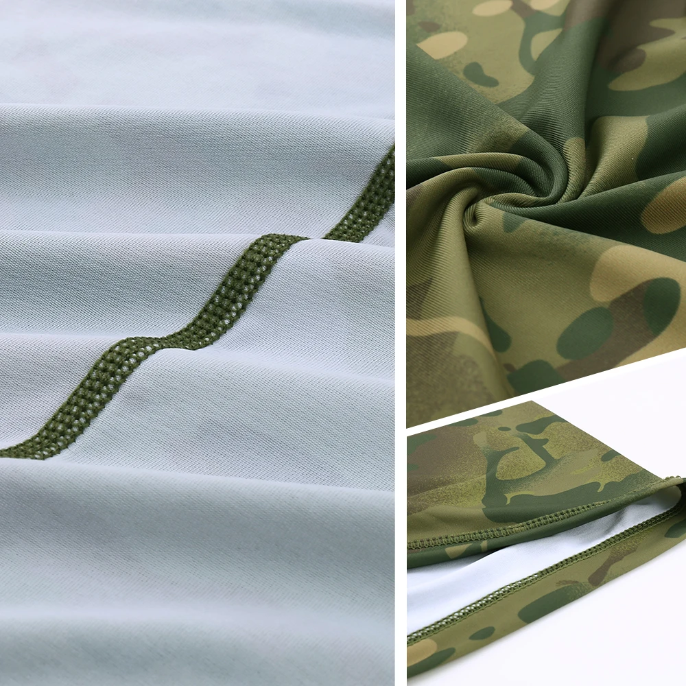 Tactical Bandana Summer Face Scarves Tubular Head Mask Camo Anti-UV Windproof Soft Neck Gaiter Cover Men Women