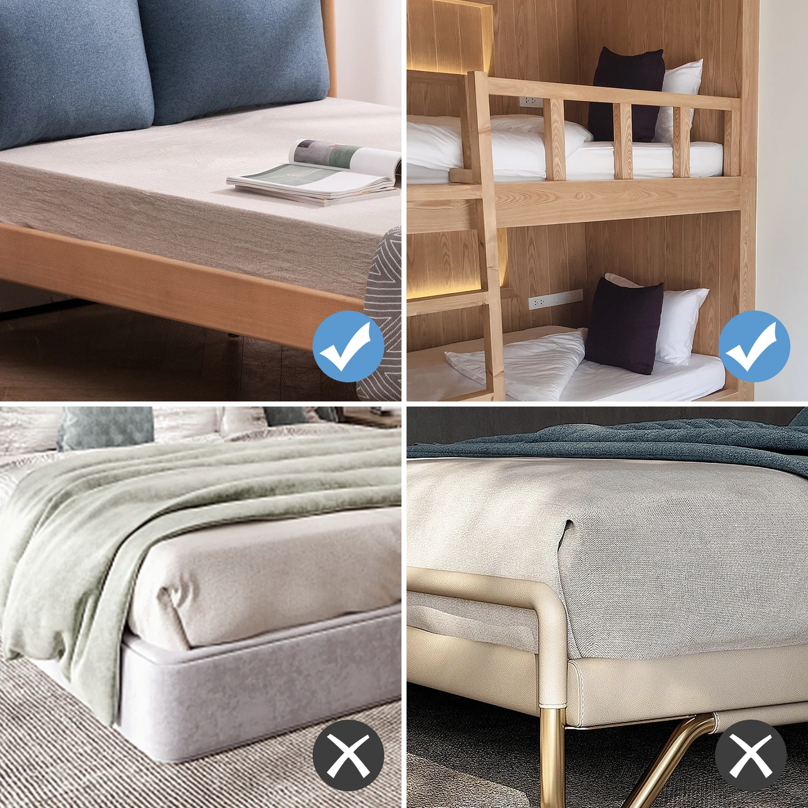 Bamboo Bedside Shelf Organizer Bed Shelf Sofa Tray For College Dormitory Essentials Creative Kids Floating Nightstand Table