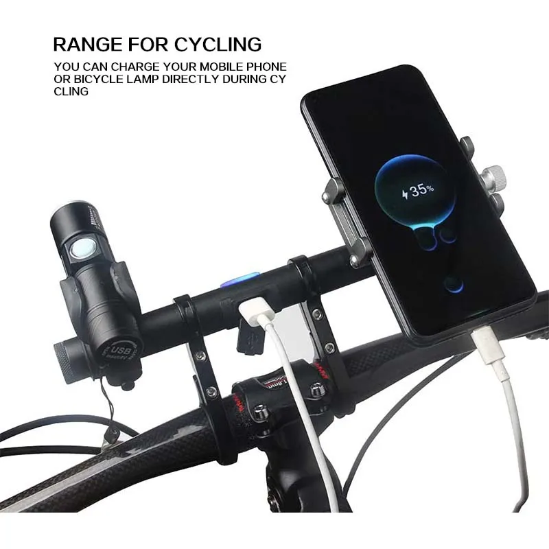 자전거 핸들바 익스텐더, USB 자전거 핸들바 익스텐션 마운트, Ebike MTB 전기 스쿠터, 사이클링 액세서리 (배터리 없음)