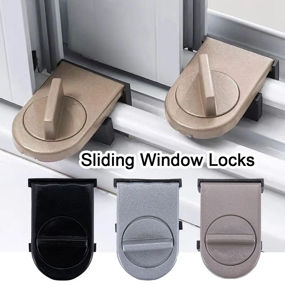 Metal Sliding Window Locks Security Protection Window Limiter Adjustable Baby Safety Lock for Kids Children Safety Protection