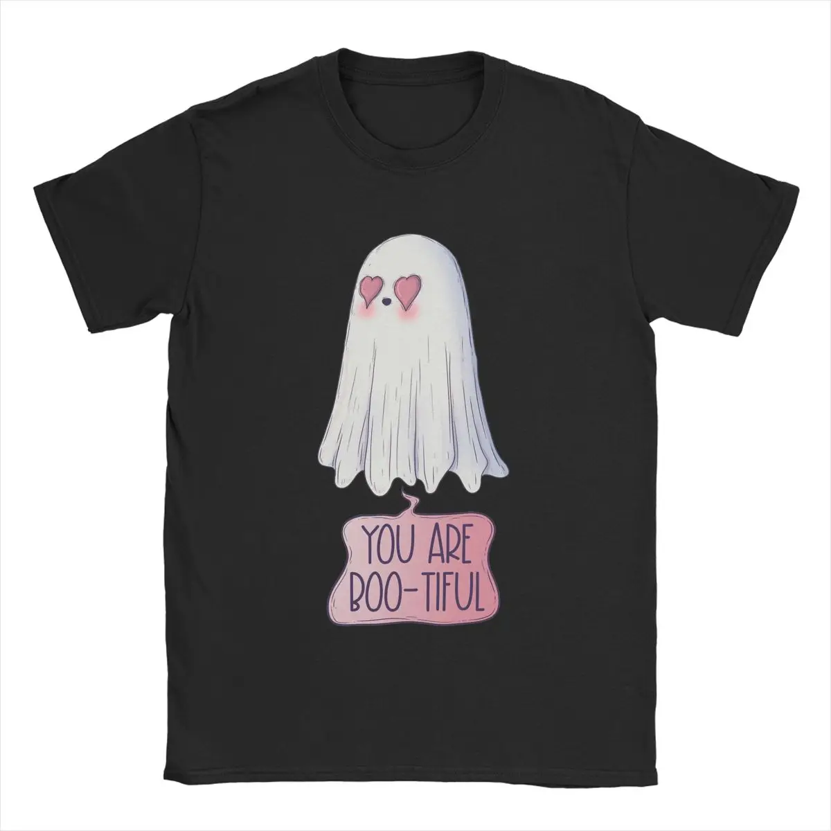 

Футболка для Хэллоуина You Are Boo-Tiful Ghost, мужская Милая забавная хлопковая Футболка с круглым вырезом и коротким рукавом, футболка с графическим принтом, топы