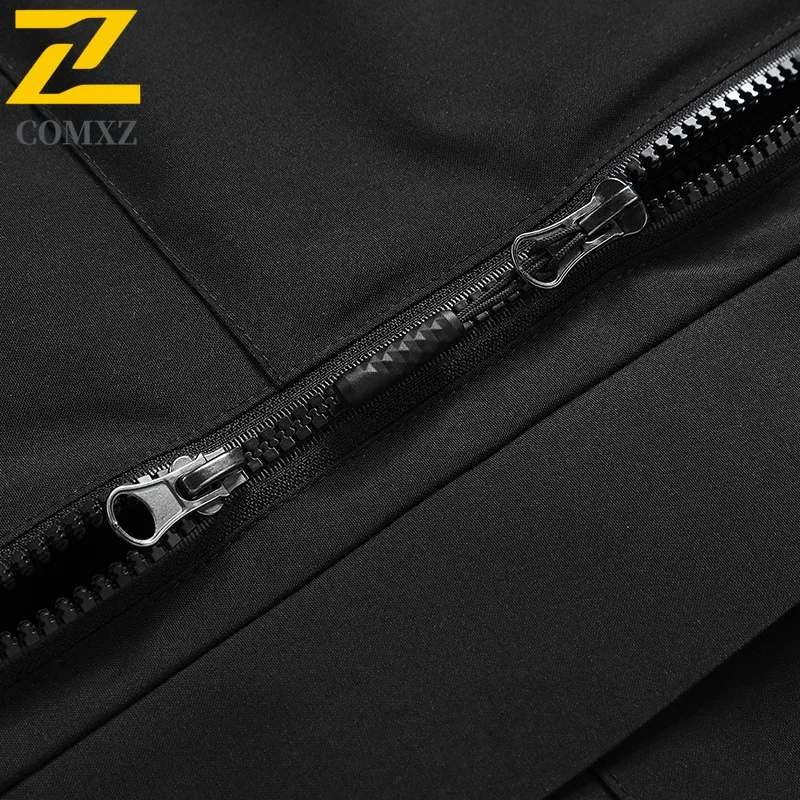 COMXZ Outdoor Mountaineering Mens Jacket Thickened Windproof Warm Coat Casual Travel Cold Resistant Winter New Windbreaker