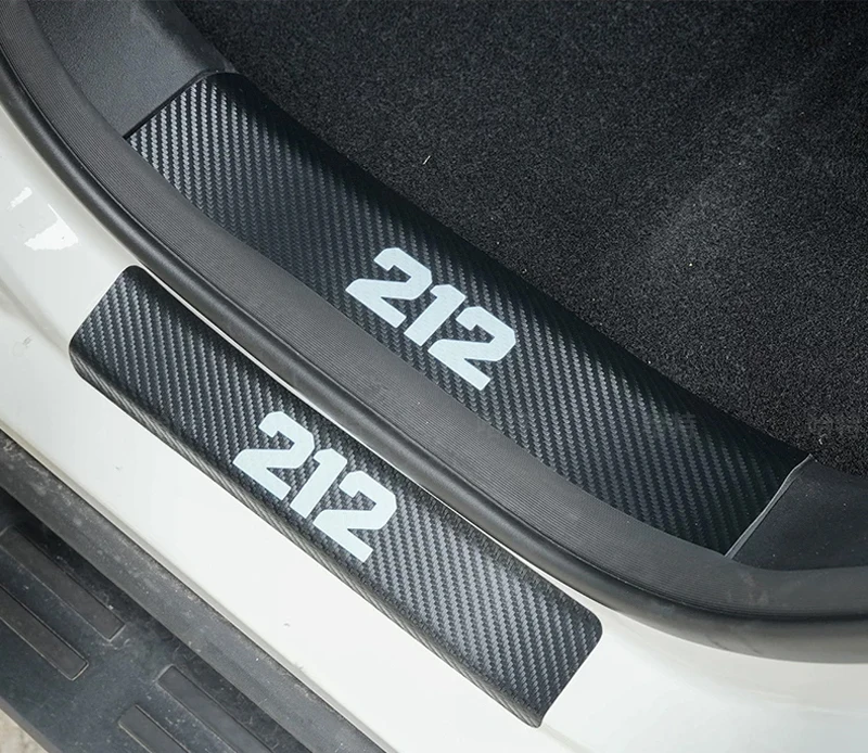 BAIC 212 T01 2024 2025 개조 차량용 도어 스커프 스트립, 웰컴 페달, 발차기 방지 패드, 가죽 보호 스티커