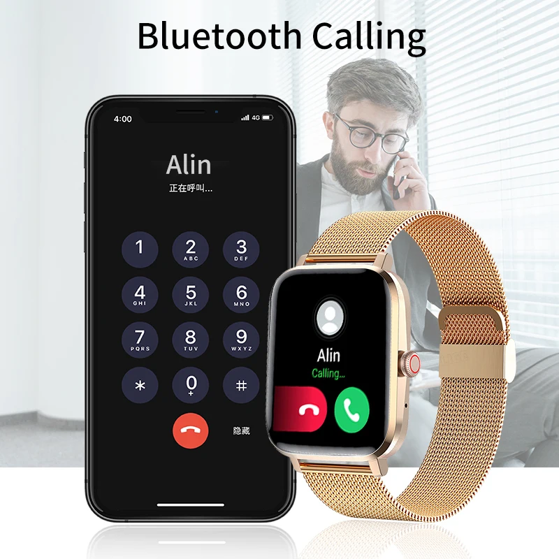 2022   NFC Ʈ ġ 1.85 ġ  ̾ ƮϽ    ȭ ð Smartwatch 