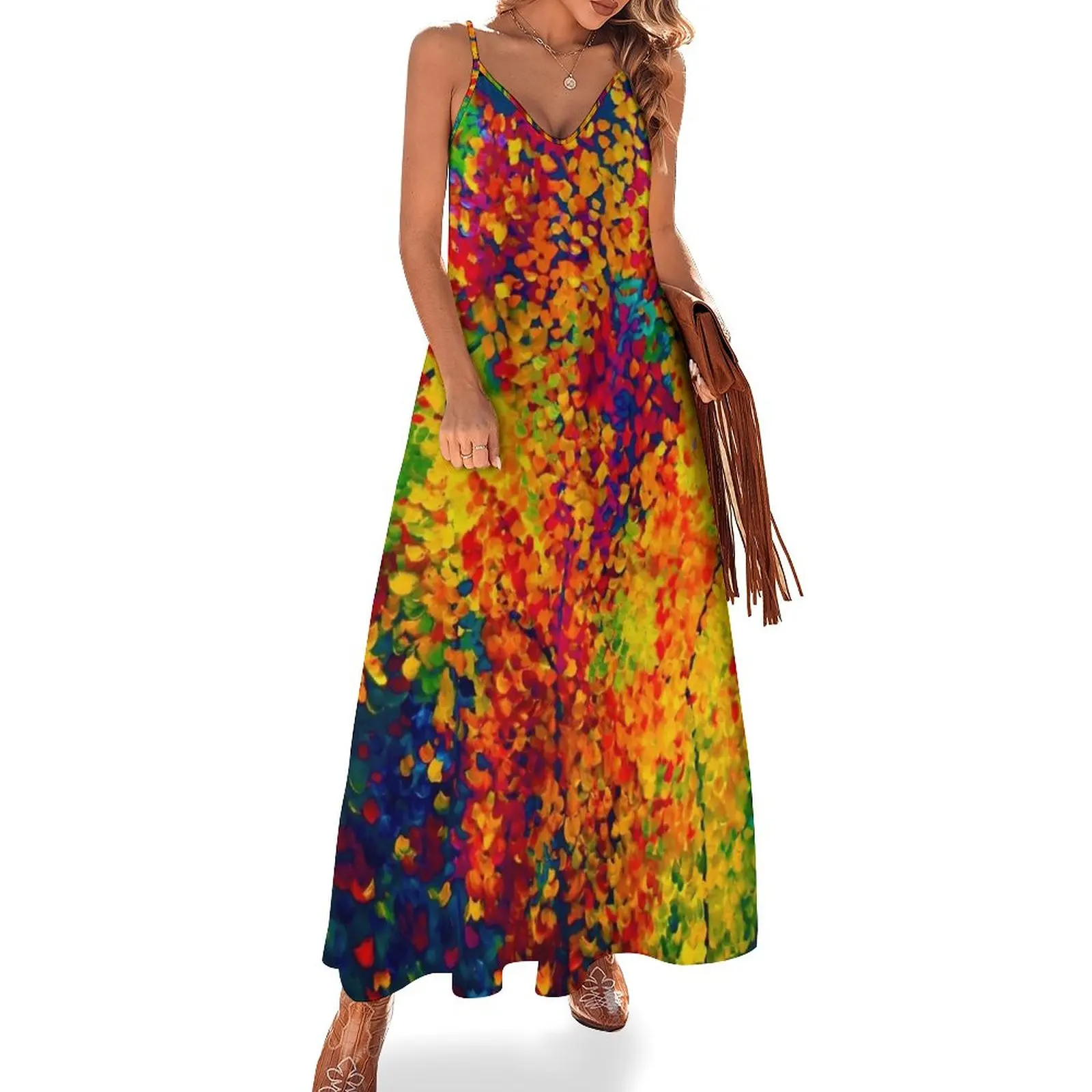 

Joseph's Coat Trees Sleeveless Dress summer dresses womens 2023 Women's summer skirt long sleeve dress long dresses for women