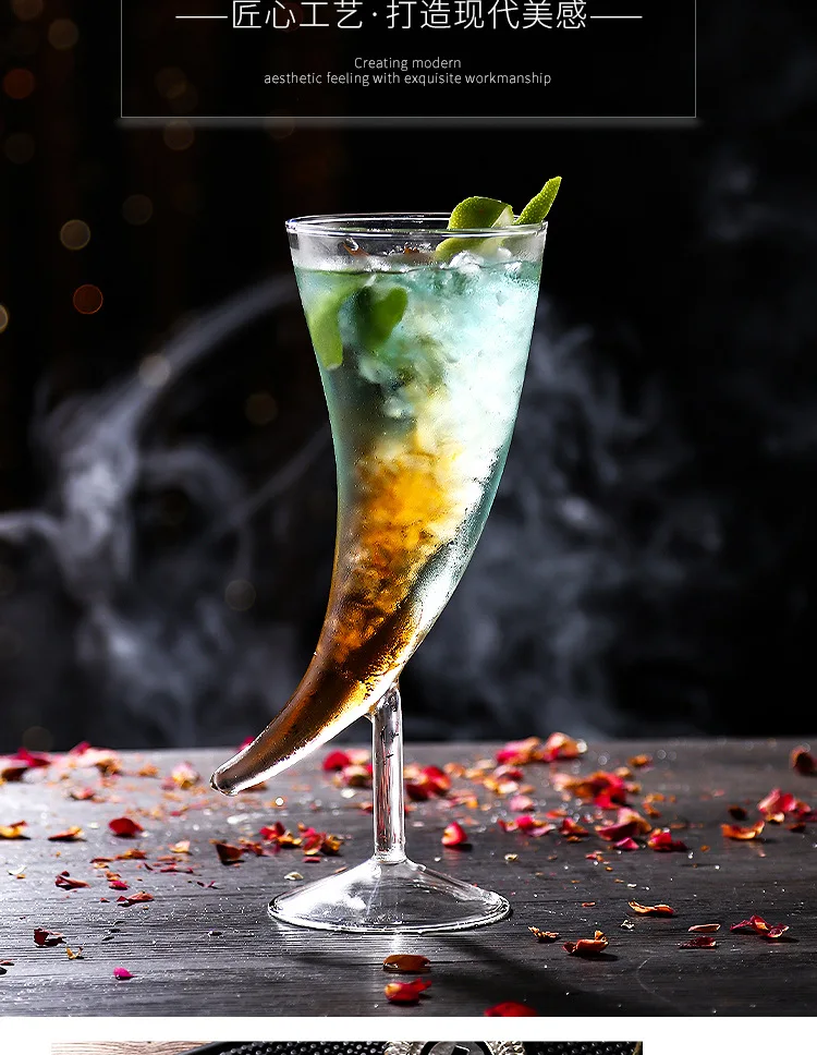 Description Picture 4 of itemMoon Glass Creative Glass Glass Molecular Smoked Glass Personalized Cocktail Glass