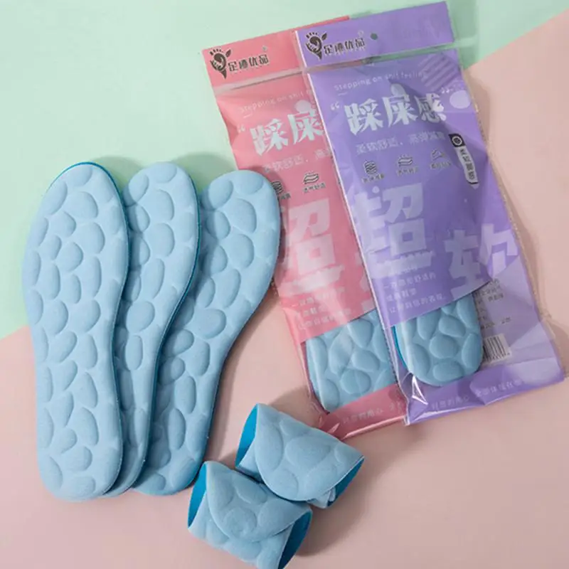 1Pair Massage Memory Foam Insoles for Shoes Sole Breathable Cushion Sport Insoles Feet Orthopedic Men Women Shoe Pads