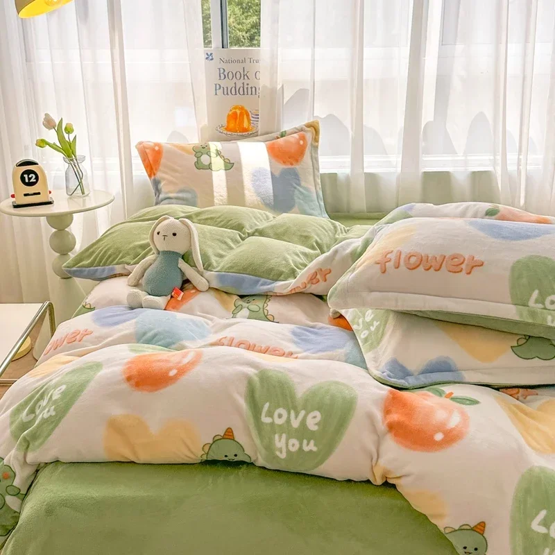 꽃 인쇄 마이크로 화이버 부드러운 경량 이불 이불 커버, 집 장식, 지퍼 타이, 퀸 킹 사이즈, 이불 커버