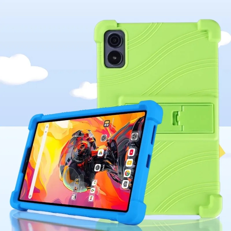 Children's Shockproof Silicone Kickstand Case - Durable Protective Cover