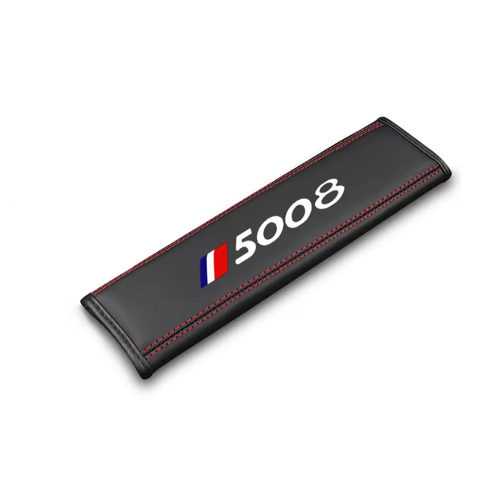1Pcs 자동차 좌석 벨트 어깨 보호대 커버 안전 벨트 패딩 패드 푸조 2008 3008 4007 5008 자동차 액세서리
