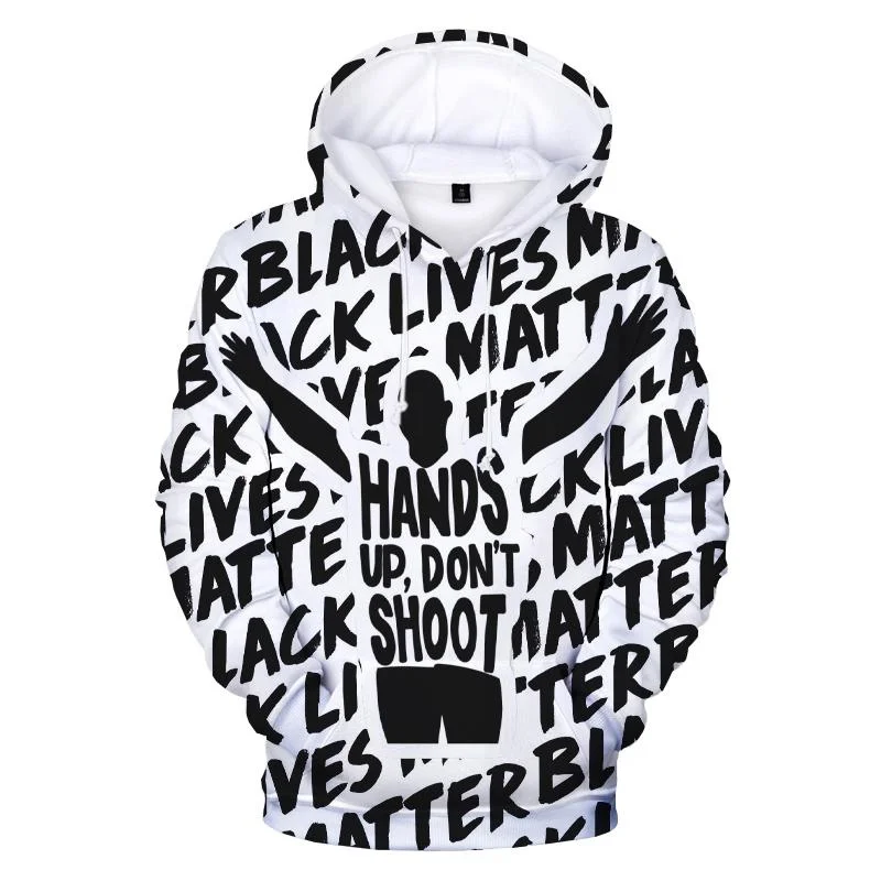 thumbnail image 1 of Sudadera con capucha con estampado 3D de Black Lives Matter para hombre, talla grande, manga larga, para primavera y otoño, para mujer, ropa para niños, 1 of 4
