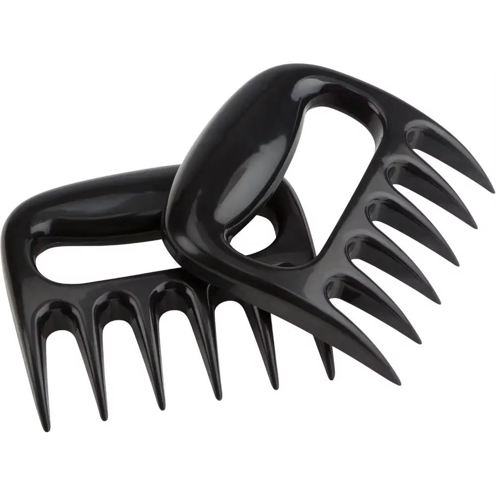 Meat for Pulled Pork, Shredder Claws Set of 2, Barbecue Claws, Meat Shredder, Bear Claws for Tender Meat, Black