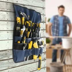 Adjustable Hanging Organizer Tool Bag High Quality Canvas Storage Pouch Electrician Pliers Screwdriver Practical Professional