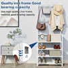 67-Inch Shoe Rack Multifunctional Metal With 5-Tier High Capacity Storage And 8 Double Hooks For Entryway Organization 6