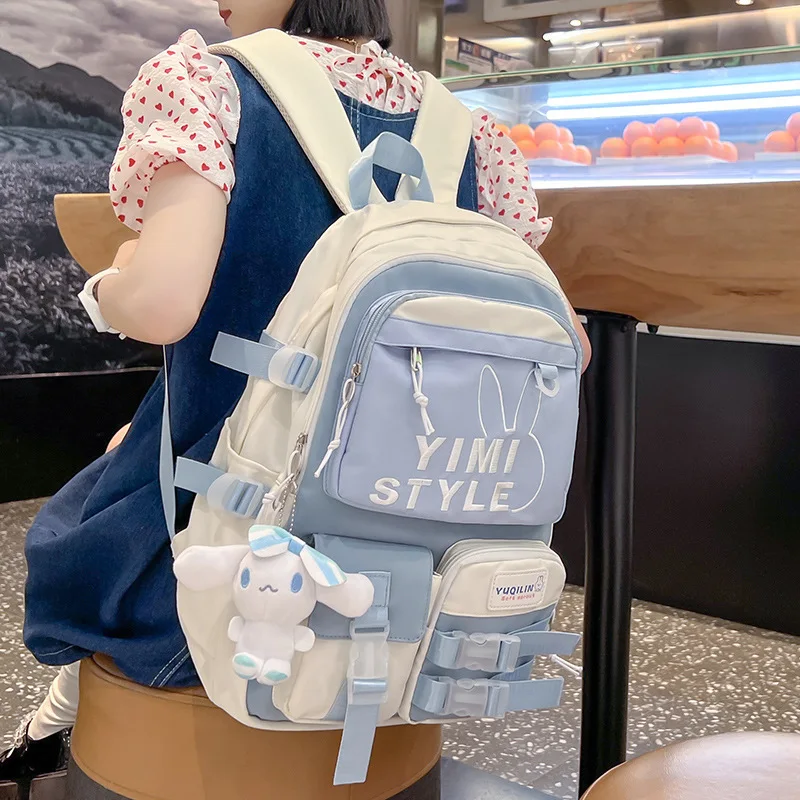 Ultra-Lightweight Spine-Protection School Bag for Girls Primary And High School Students Large Capacity Dual-Shoulder Bag 3