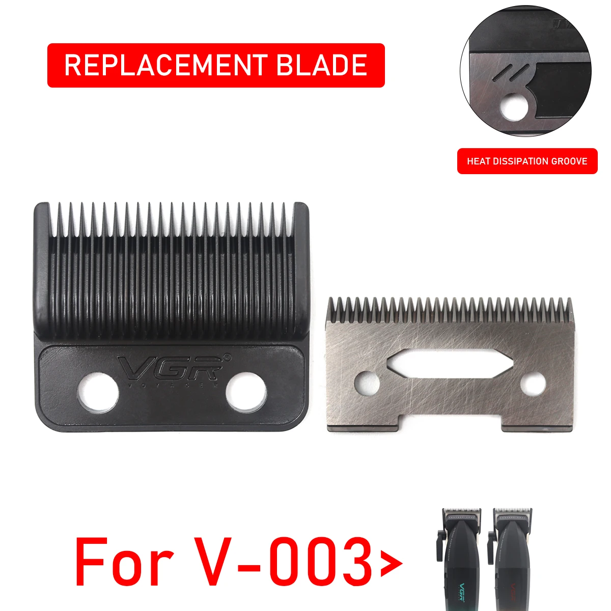 VGR V-003 バリカン セラミック刃 VGR V-003 Professional Hair Clipper 9000 RPM Ceramic Blade