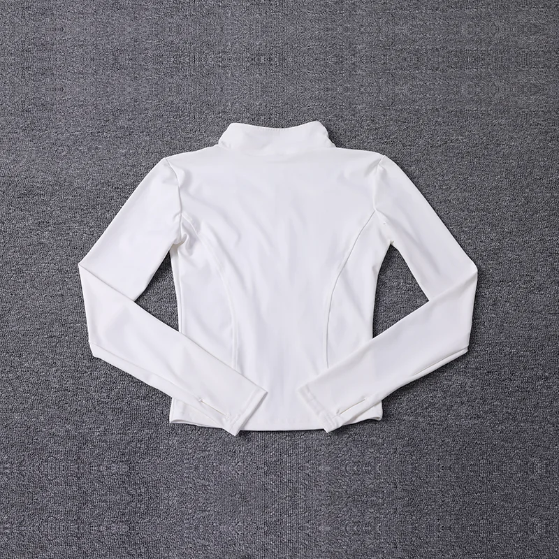 Women Sport Jacket Long Sleeve Shirt Workout Coat Gym Training Clothing Yoga...