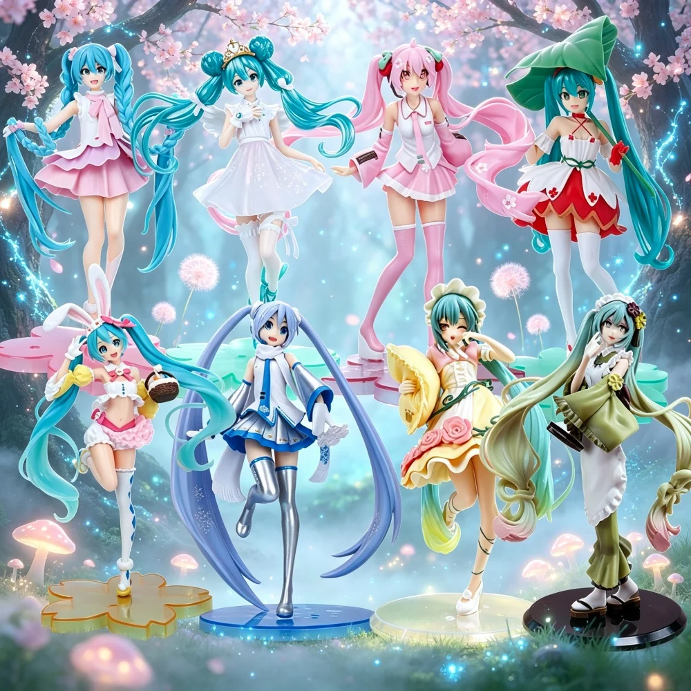 Hatsune Miku Anime Girl Desktop Decor Collectible Doll - Kawaii Vocaloid Statue