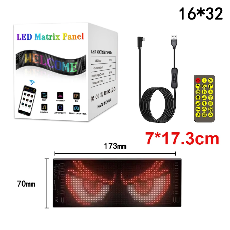 ตัวเลือกสินค้า แผงจอแสดงผล LED 3D บลูทูธ สร้างสรรค์ Graffiti ได้ทันที