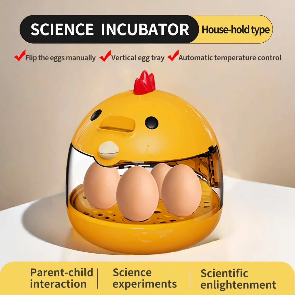Egg incubator incubator light transparent window 5 eggs humidity control automatic temperature control manually turn the eggs egg incubator