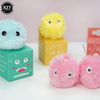 Cat Toys Interactive Ball Plush Electric Catnip Training Toy Kitten Touch Sounding Pet Smart  Product Squeak Toy Ball Cat Suppli 1