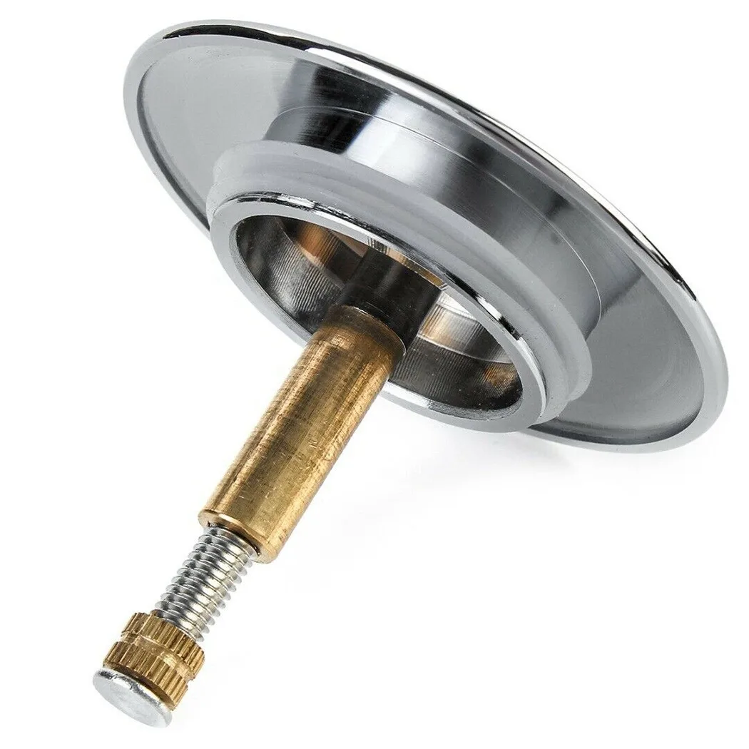 Drain Stopper 70mm Bathtub Basin Waste Pop-Up Plug for Most Sinks Bath Tubs