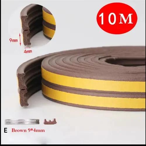 10m D/I/E Type Self-adhesive Door And Window Sealing Strip Foam Insulation, Anti-Collision, Wind And Sound Insulation Artifact - Image 12