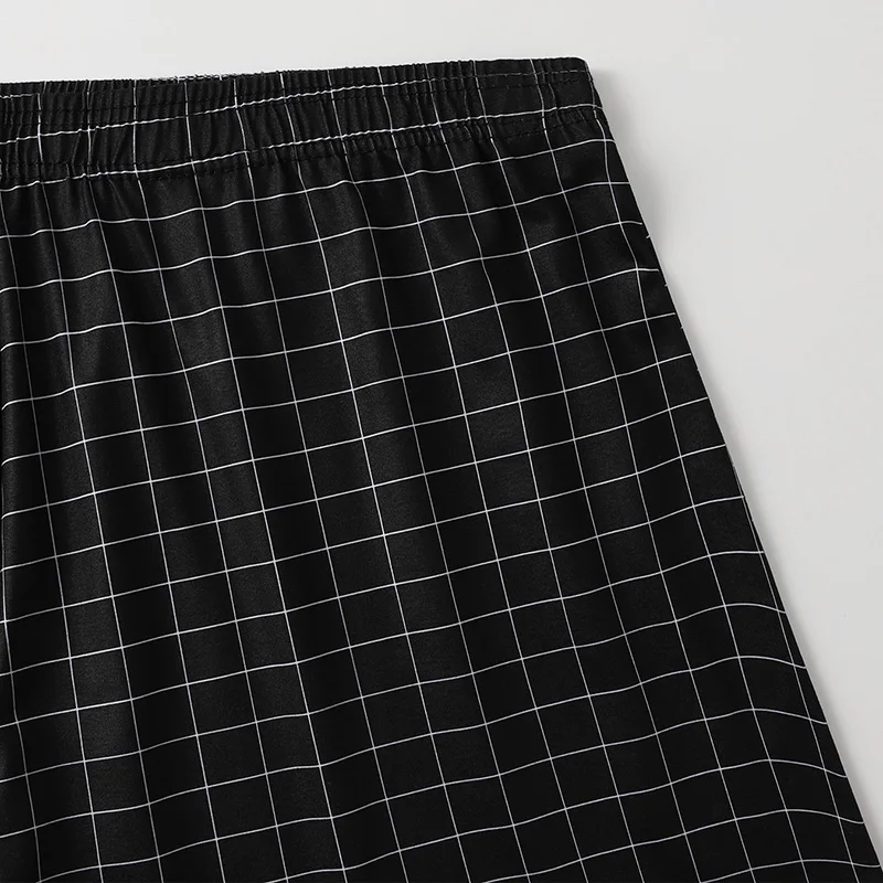 4-Piece Set Of Plaid Printed Elderly Aro Pants Casual And Loose Men's Boxer Shorts Comfortable And Breathable Underwear