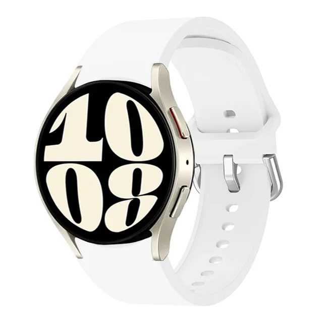 Universal Silicone Smartwatch Bracelet, 20mm/22mm Adjustable Strap