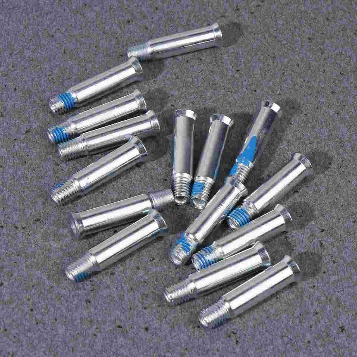 14PCS 35mm Skates Screw Nail Nuts Replacement Metal Roller Skate Axle