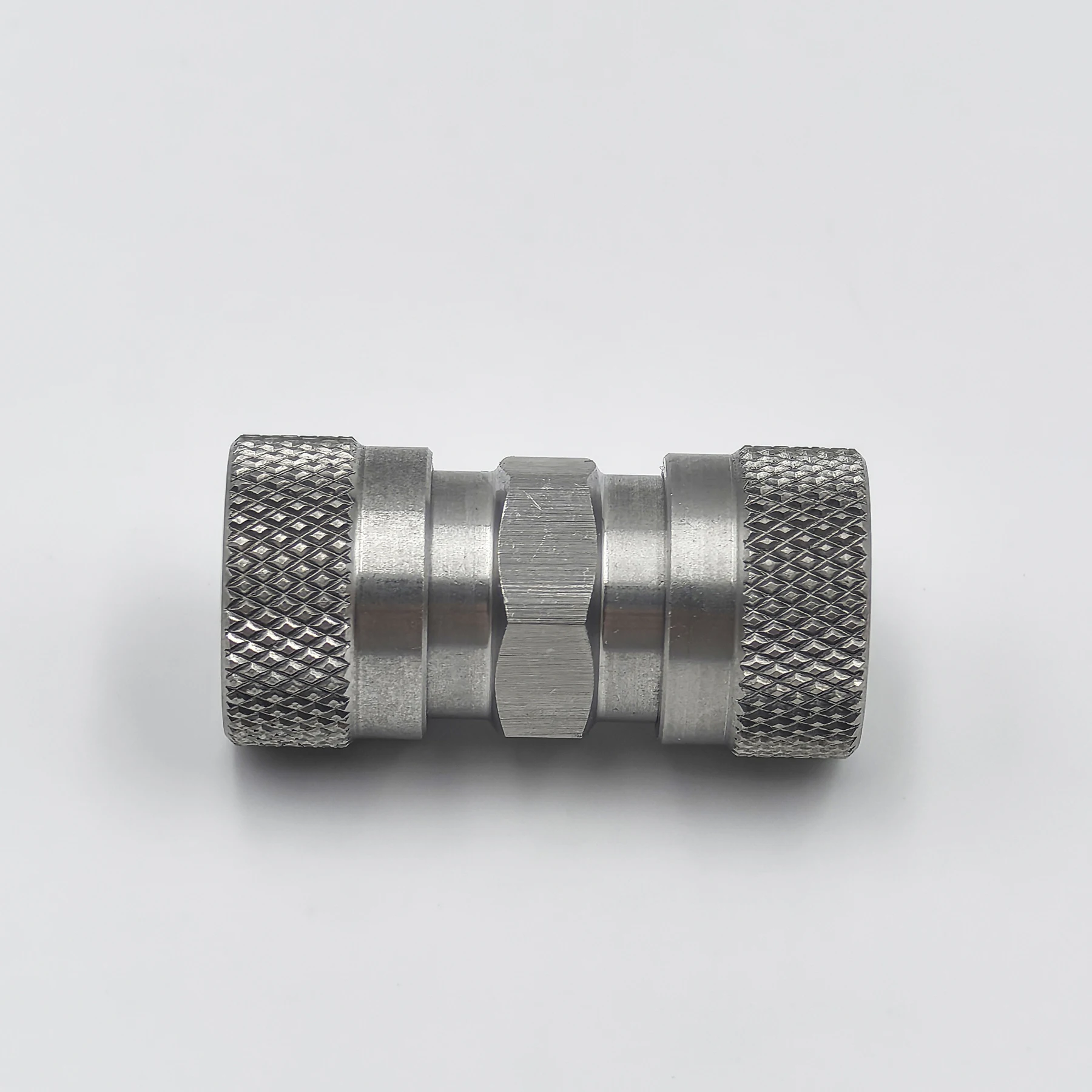HPA 고압 액세서리 스테인레스 스틸 더블 암 필 니플, 양쪽 끝 암 퀵 분리 어댑터, 8mm