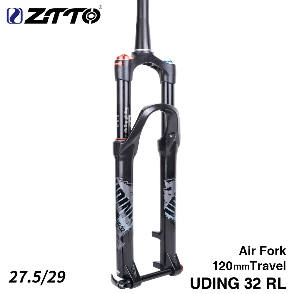 ZTTO 120mm Travel Air Fork 26 27.5 Inch Thru Axle QR Quick