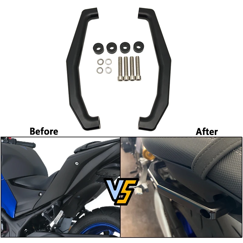 

For Yamaha MT-09 MT09 SP MT 09 2021 2022 2023 Motorcycle Aluminum Rear Grab Bars Rear Seat Pillion Passenger Grab Rail Handle