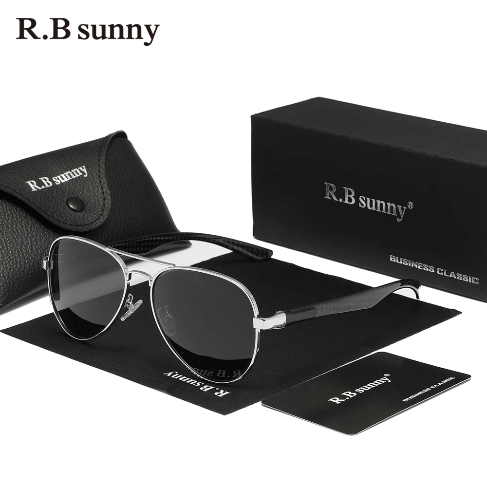 RBsunny 남성용 파일럿 선글라스, 클래식 Uv400 보호 편광 안경, 여성 HD 럭셔리 운전 안경, 디자인 신제품