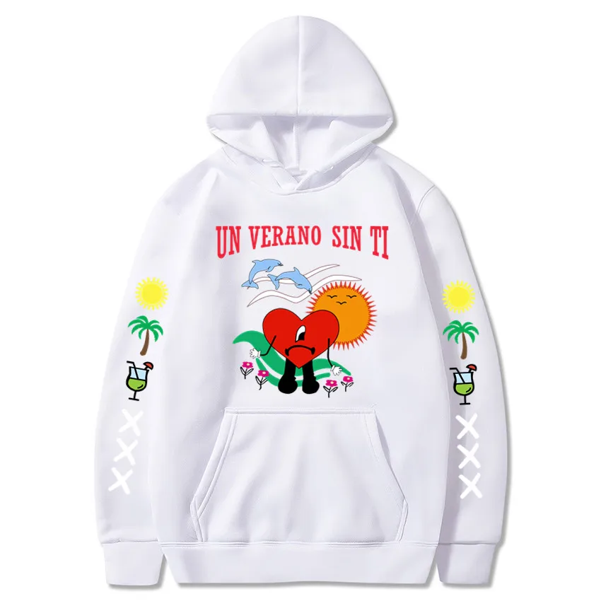 

2022 New Bad Bunny Men and Women Printed Hoodie Fashion Street Hip Hop Hoodie Sweatshirt Unisex High Quality Hot Sale Hoodie