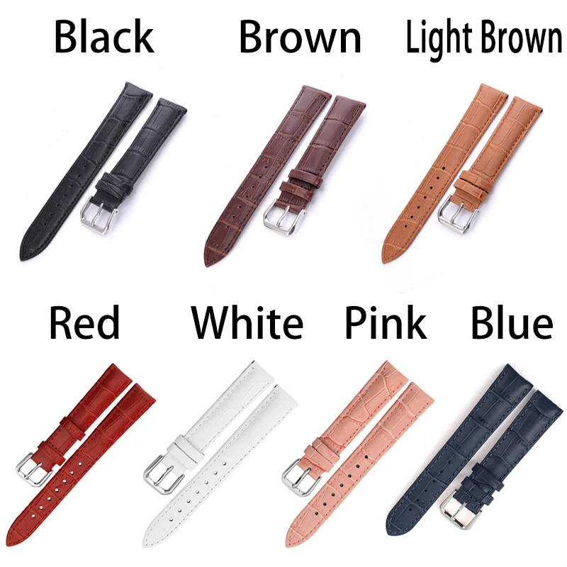 Universal Replacement Leather Watch Belt Strap Genuine Leather Watchband For Men Women 12Mm 18Mm 20Mm 22Mm Watch Accessories