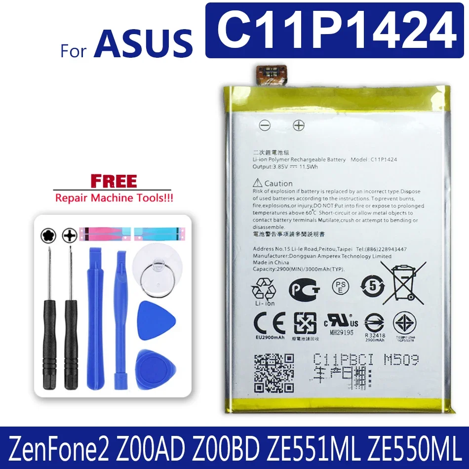 

C11P1424 Battery For Asus Zenfone 2, Zenfone2, ZE551ML, ZE550ML, 5.5 Inch, Z00AD, Z00ADB, Z00A, Z008D, Supply Tracking Number