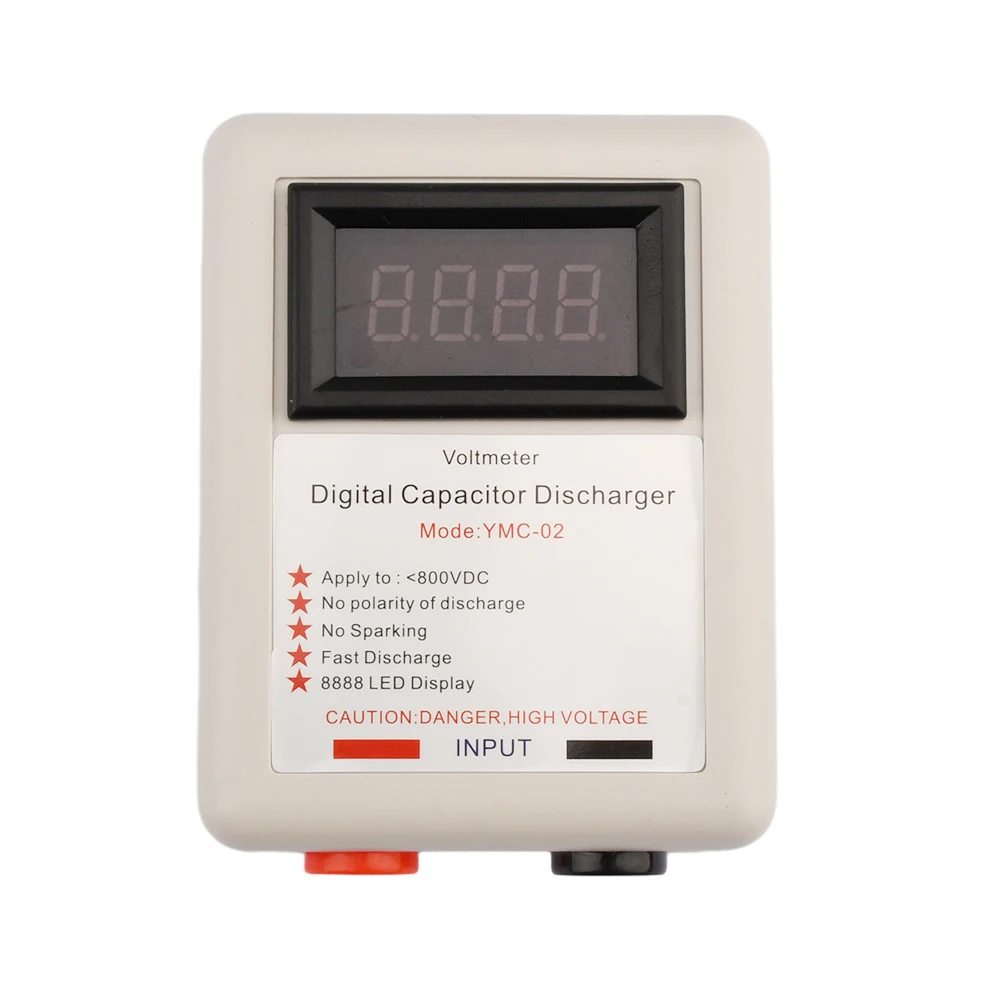 800V Digital Capacitor Voltage Tester Fast Discharger High Volt Discharging Tool Electronic Repair Display Matenance Protection 3