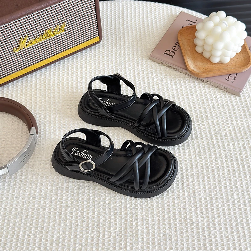 Girls Summer Gladiator Sandals Kids Beach Shoes