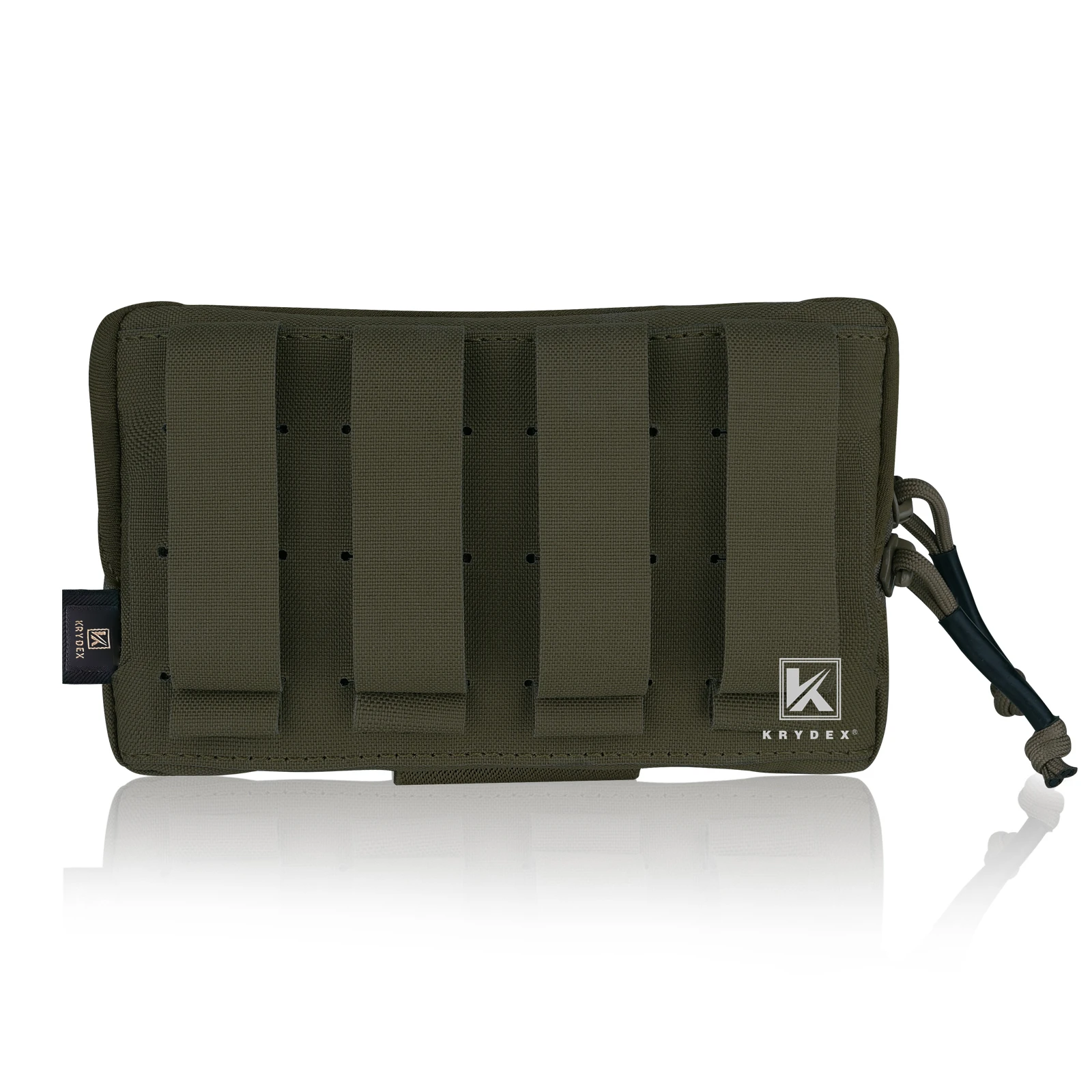 KRYDEX-Tactical Admin Pouch, Utilitário MOLLE, Belt Pouch, Organizador De Armazenamento, Painel Pouch, Ranger Verde