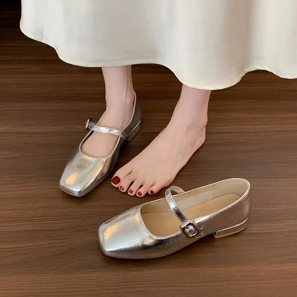 

Балетки женские из лакированной кожи, туфли-лодочки на плоской подошве, повседневные кроссовки с острым носком, классические, в стиле ретро, летняя обувь Мэри Джейн