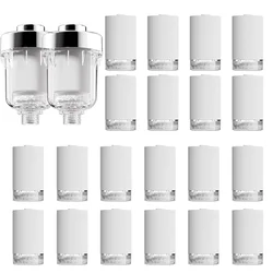 Universal High - Density Water Purifier Kit for Kitchen, Bathroom & Shower Faucets (2 Filter 20 Cotton)