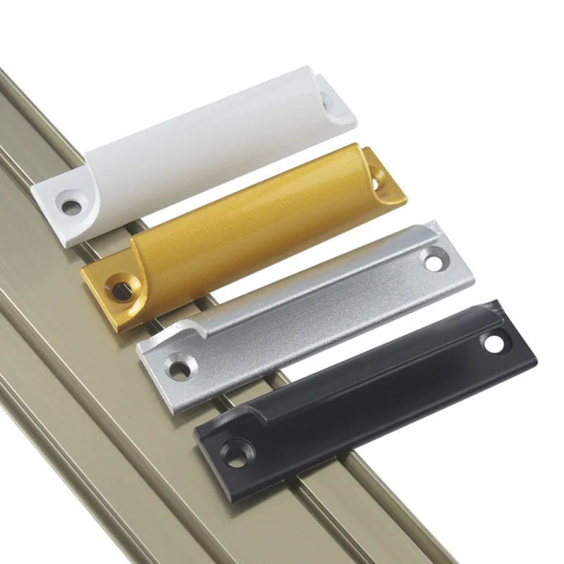Aluminum Alloy Door Handle Push-pull Balcony Gate Window doors cabinet handle Pulls Knob Furniture Drawer Handles door handles cabinet handles