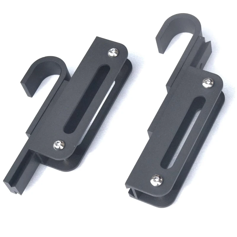 6.6FT(2M) Hook on Rolling Library Ladder Hardware Kit NO Ladder,Retractable Sliding Ladder Track,Floor Roller with Brake