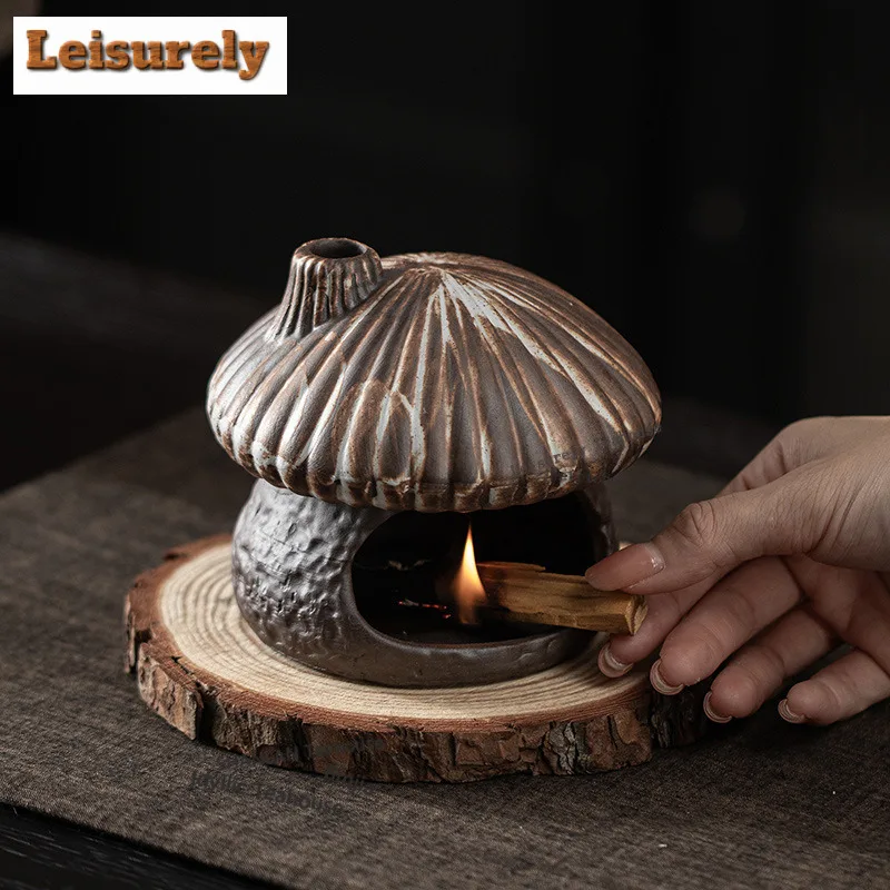 Mushroom House Incense Holder Diffuser Incense Burners Aromatherapy Smell Distributor Censer Home Decoration Accessories Craft
