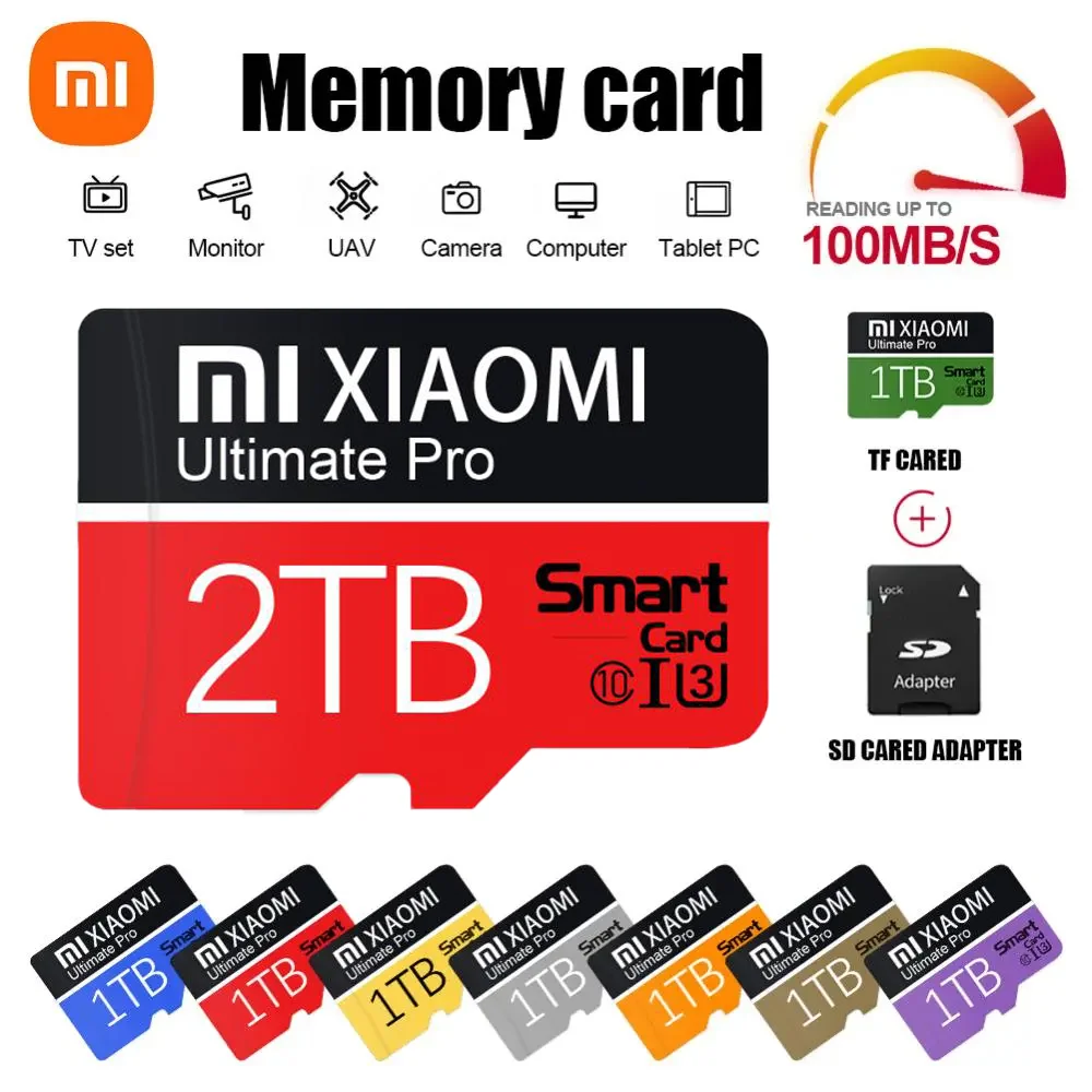 Xiaomi Micro Memory Card Ad Alta Velocità Sd Flash Card 128Gb A2 4K Hd 1Tb Class10 Mini Tf Sd Card Per Fotocamera Dji Nintendo Switch