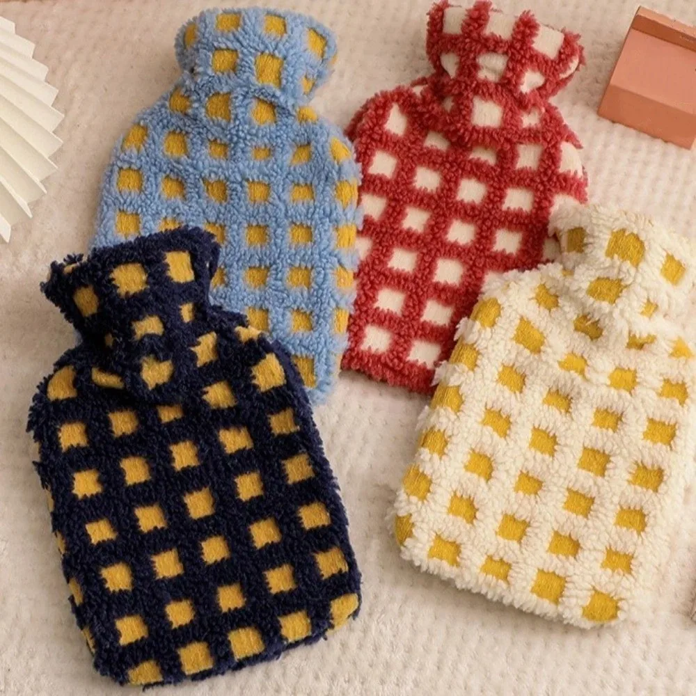 Reusable Hot Water Bag Water Filled Thickened Hand Warmer Soft Large Capacity Detachable Warm Handbag Winter