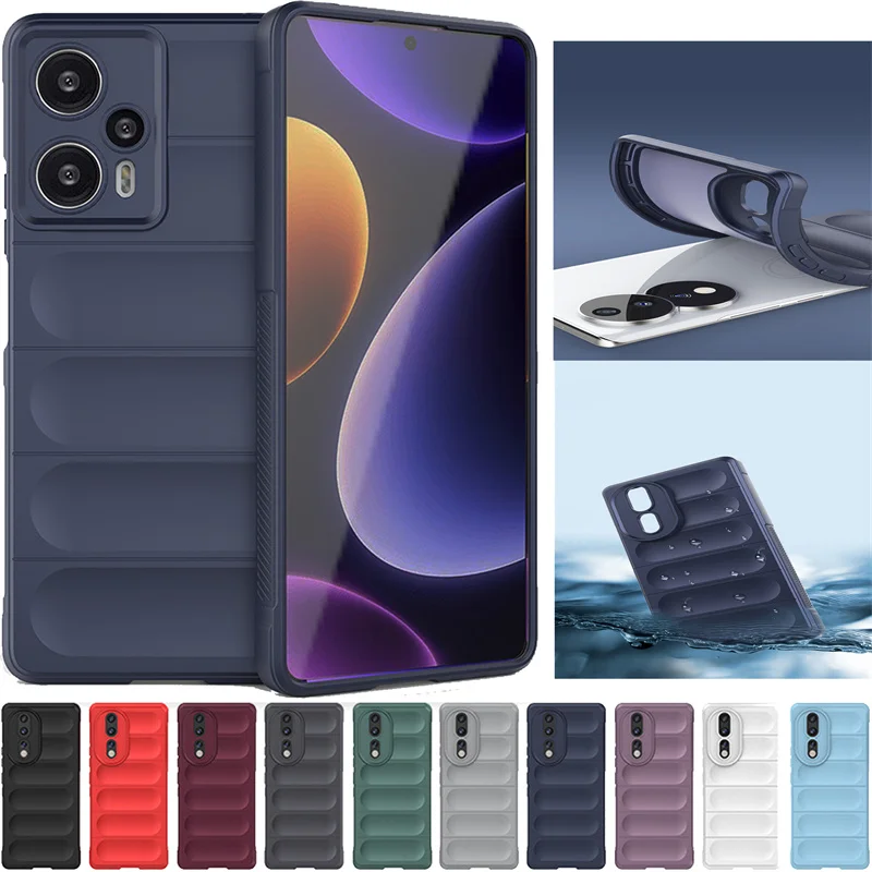 Mi Poco M6 Pocom6 Pro Custodia Colorata Candy Tinta Unita Funda Per Xiaomi Mi Poco M6 F5 Pro Cover Silicone Phantom Shield Anti-Goccia