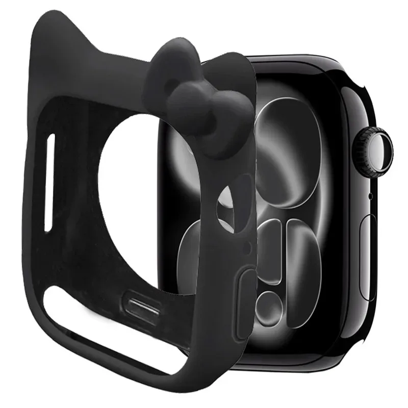 Cartoon Silicone Protective Case for Apple Watch - Fun and Durable iWatch Shell Cover Accessories