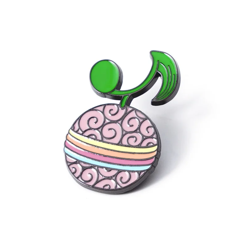 Anime Fruit Enamel Tie Pin Devil Fruit Badge Brooch Lapel 